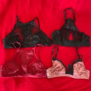 Bundle of 4 VS bralettes